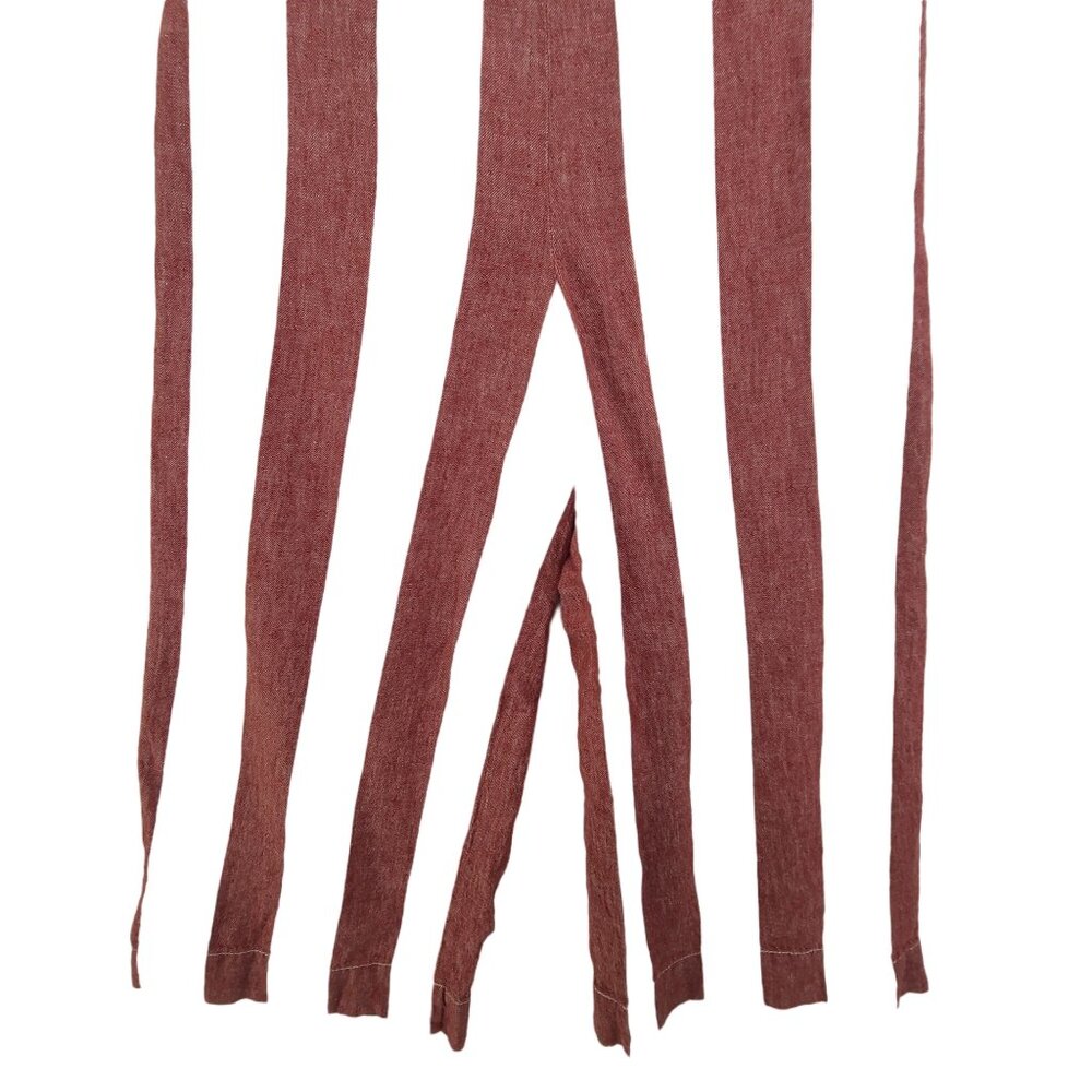 Madewell Wide-Leg Striped Pants in Red and White - Picture 3 of 11